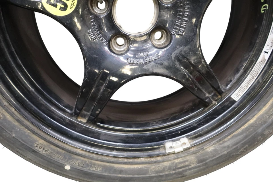00-06 Mercedes W220 S500 CL500 Emergency Spare Tire Wheel Donut Rim 245 / 45 Oem - Image 4 of 4