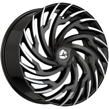 Azara AZA-536 20x8.5 5x4.5"/5x120 +35mm Black/Machined Wheel Rim 20" Inch