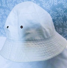 Newhattan Bucket Hat White 100 Cotton Size L/XL Unisex