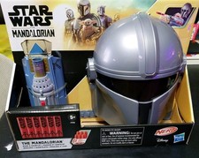 NERF Star Wars The Mandalorian Mask Gauntlet, Star Wars NERF Blaster Mask