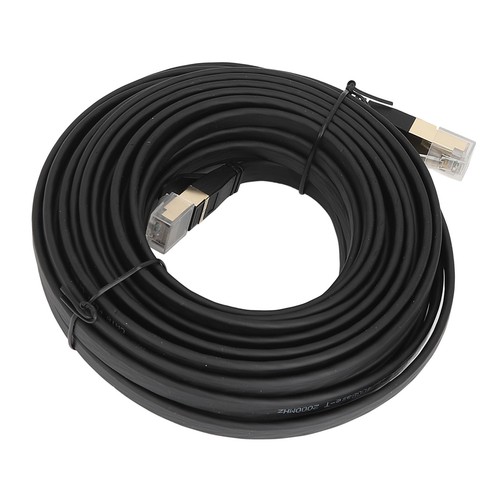 Câble Plat Blindé Cat 8 LAN Avec Connecteur RJ45 40 Gbit/s 2 000 MHz 10 Mètres - Afbeelding 6 van 12