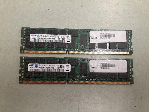 16GB (2x8GB) Samsung M393B1K70CH0-YH9 PC3L-10600R DDR3-1333MHz ECC Server RAM