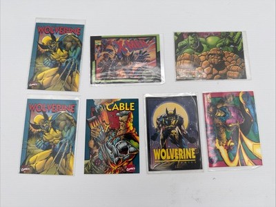 Lot 7 1993/94Crunch-Munch Wolverine,cable,gambit-93 Team X-Men-95 Marvel Team Up