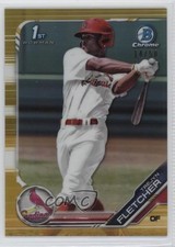 2019 Bowman Draft Chrome Gold Refractor 14/50 Trejyn Fletcher #BDC-174 0c6