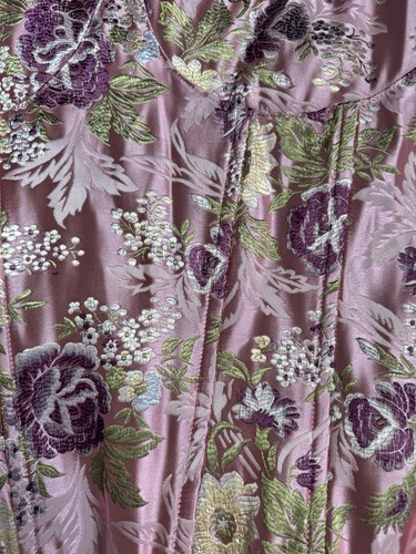 Corsetto raso JACQUARD rosa floreale Pretty Little Thing Plus nuovo con etichette taglia US 14 - Foto 4 di 7