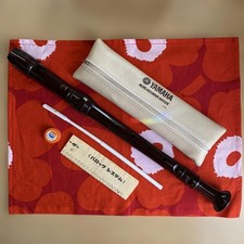 Yamaha Alto Recorder Dark Brown with Case  Accessories Used mm3