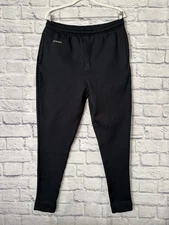 Men’s Simms active Base Layer Bottoms Black M fleece zipped pocket 