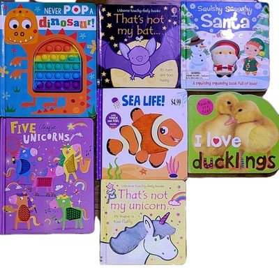 Lot Of 7 Baby Touch and Feel Type Of  Board Books, Developmental 