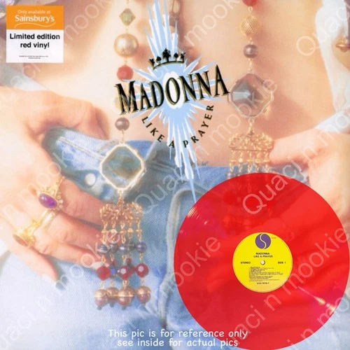 New/Sealed Rare LE UK Import Red Vinyl Madonna Like A Prayer LP Sainsbury’s