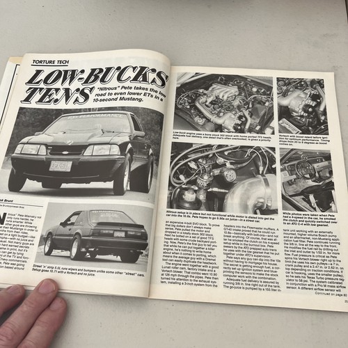 SUPER MUSTANG & HOT FORDS MAGAZINE * NUMBER 2* 1992 Good /F7D - Imagen 9 de 20