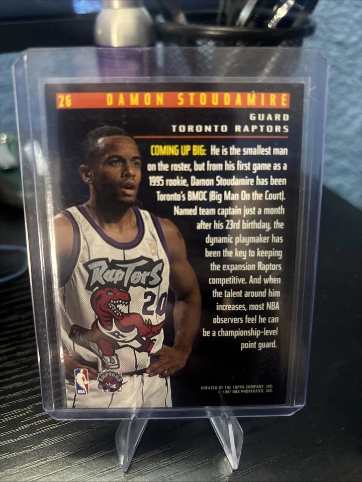 1996-97 Topps Stadium Club Members Only 55 - Damon Stoudamire #26 - Image 2 of 2