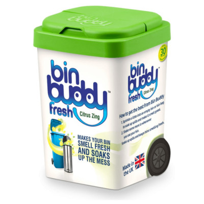 Bin Buddy Fresh Citrus Zing Wheelie Bin Abfallbeutel Pulver Erfrischer Duft 450g