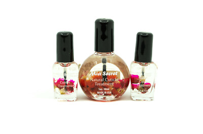 Mia Secret Cuticle Oil (1 oz / 30 ml) &(0.25 oz/7.4) Jasmine *3 PACK/ NEW/ AUTH 