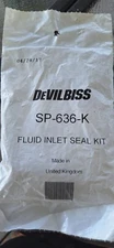  DEVILBISS SP-636-K FLUID INLET SEAL KIT NEW SEALED!!