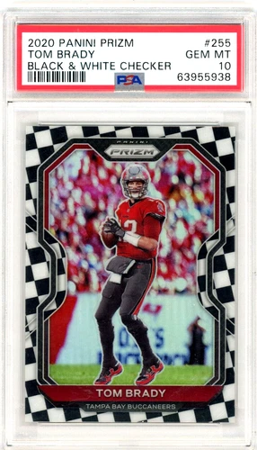 QTY 2021 Panini Prizm Tom Brady Black & White Checker PSA 10 Gem Mint POP 4 Bucs