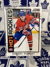 2012-13 Score Hot Rookies #534 GABRIEL DUMONT Rookie RC Montreal Canadiens