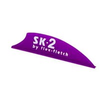 Flex Fletch Silent Knight 2" Flex2 Vanes 100 Pack - PURPLE