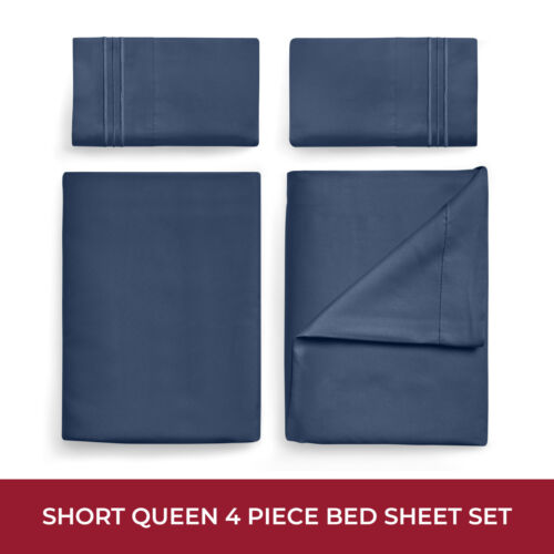 Mellanni RV Bunk Sheet Set Iconic Collection Microfiber 4-Piece, Short Queen - Picture 42 of 97