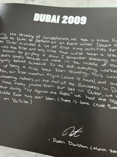 August Burns Red Constellation 10 Year Hardcover Tour Book Signed Copy! - Picture 9 of 16
