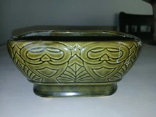 Ceramic Planter Mid Century Planter Green Vintage USA