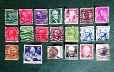 LOT de TIMBRES PRESIDENTS USA - ETATS UNIS