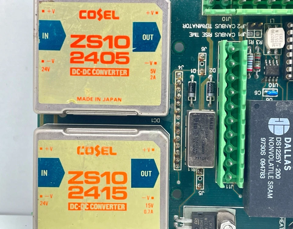 Cosel ZS10 2415 Dallas DS1225Y-200 Nais DR-L2-24V IMC N80C196KB16 Canbus PCB - Image 2 of 4