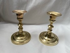2 Set Egyptian Brass Candle Holder 5.25" Candle Sticks Handmade Sale