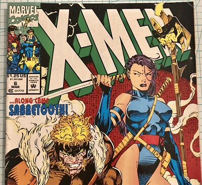 X-Men #6 VF/VF+ Newsstand 1st Appearance Birdy Jim Lee Cover 1992