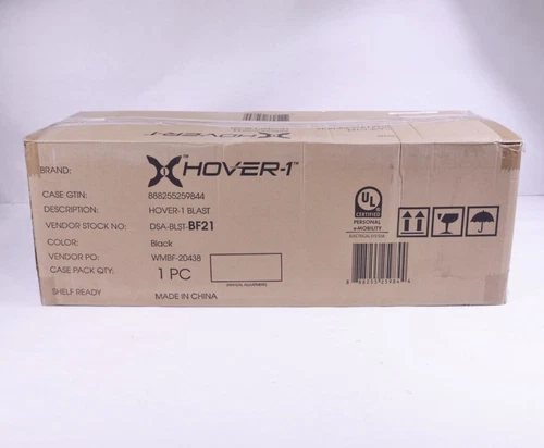 HOVER-1 BLAST ELECTRIC SCOOTER | DSA-BLST-BF21 | 0MI/7MPH | BLACK | NEW OPEN BOX