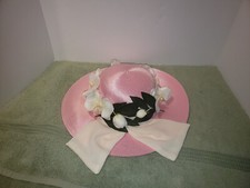 Lady s Women s Pink Easter Sunday Church Flower Hat 100 Polypropylene ROC Taiwa