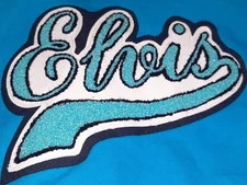 ELVIS Saddlesmith Outfitters Vintage SouthWestern Aztec Jacket Sz Large Blue EXC