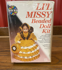 Vintage Holiday Li  l Missy Beaded Doll Kit New Sealed LITTLE WOMEN BETH 13431