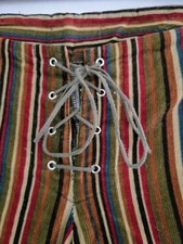 Vintage Handcrafted Hip Hugger Pants. Lace Ups. Reminds me of LED ZEPPLIN.