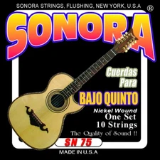 Sonora SN75 Bajo Quinto Nickel wound strings