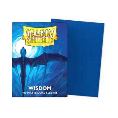 (100-Pack) Dragon Shield Standard Size DUAL MATTE Card Sleeves - WISDOM  BLUE | eBay