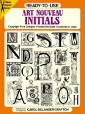 Ready-to-Use Art Nouveau Initials (Dover Clip Art Ready-to-Use) - GOOD