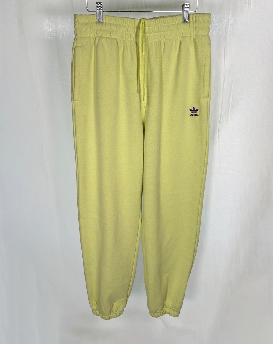 yellow adidas joggers