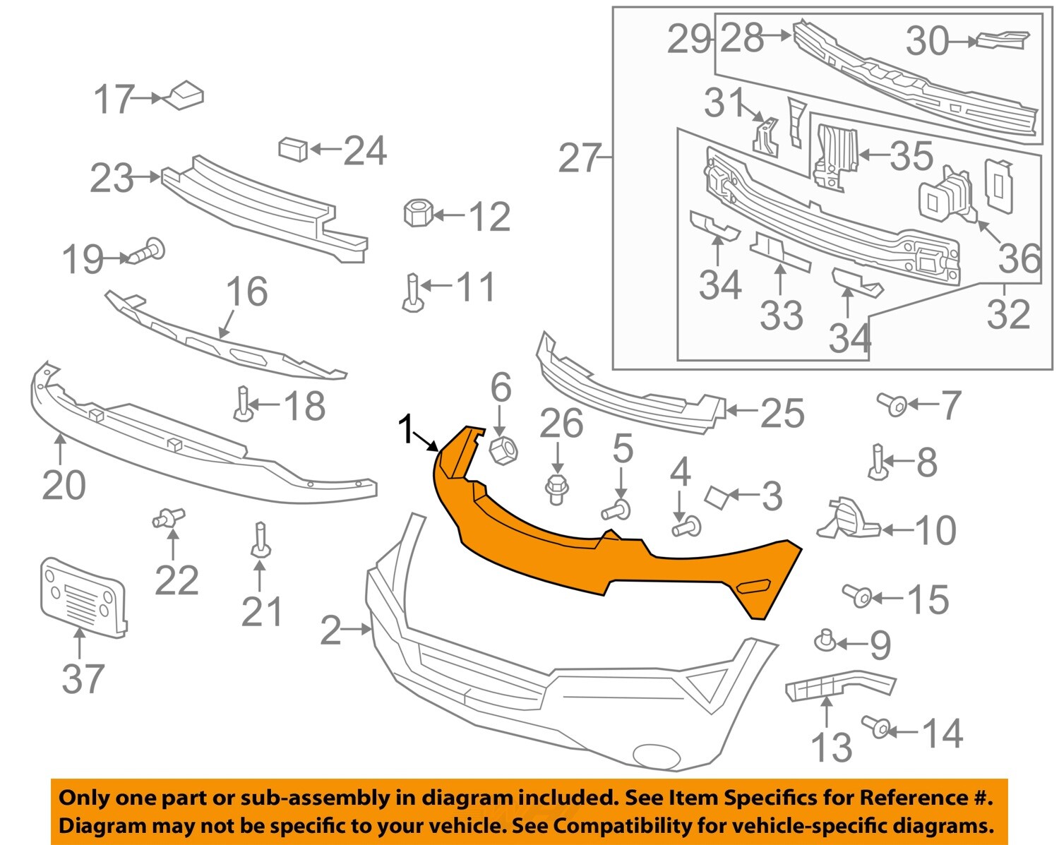 GM OEM Front Bumper Grille Grill-Upper Cover 22949860 | eBay