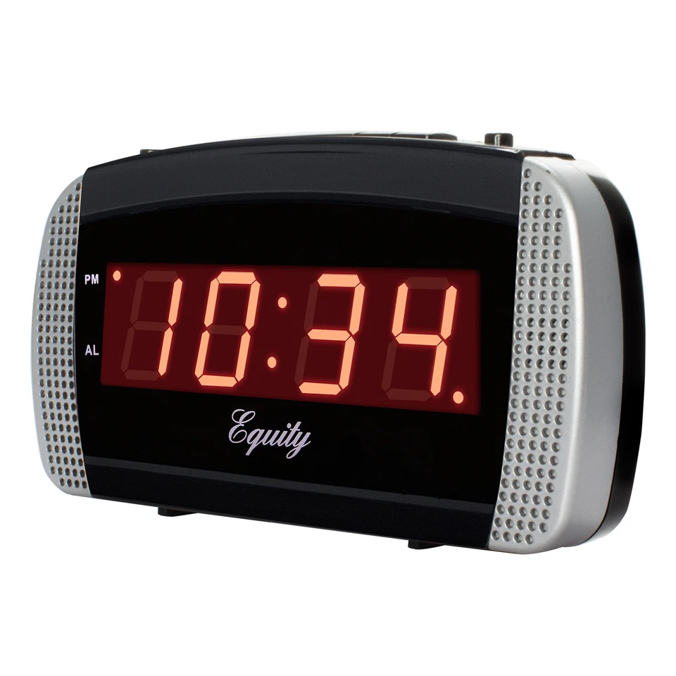 30240 Equity от La Crosse переменного тока супер громкий 0,9» красный светодиодный цифровой будильник - Изображение 2 из 4