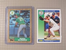 1987-1992 Mark McGwire RC Topps VERY SHARP/Score NICE