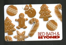 BED BATH & BEYOND Holiday Gingerbread Cookies ( 2007 ) Gift Card ( $0 )
