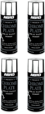Abro Chrom Sprühlack Lack Premium Produkt schnelltrocknend Stoßstangen Räder x 4