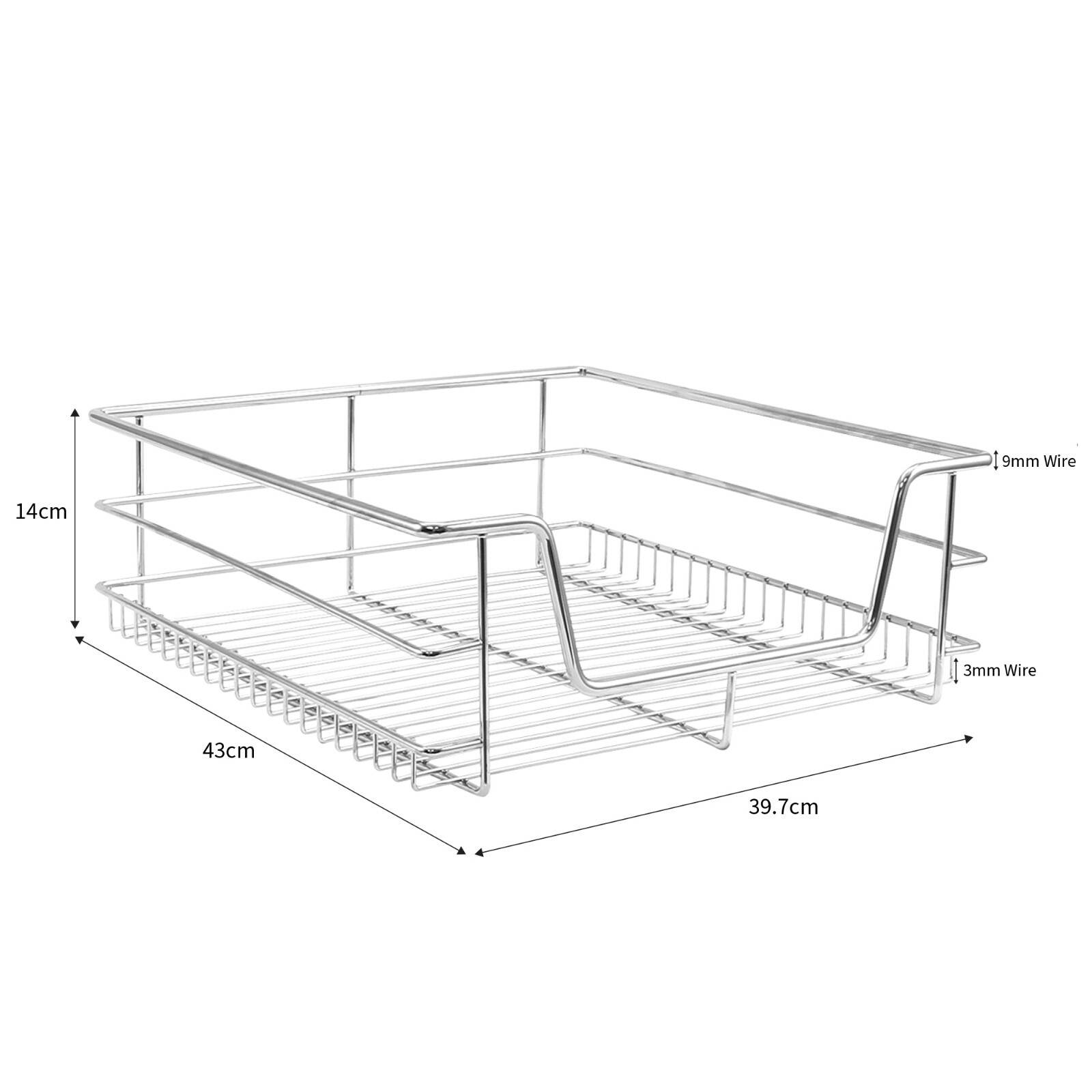 Pull Out Kitchen Baskets Slide Out Storage Basket Cupboard Drawer 300