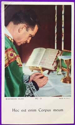 SANTINO HOLY CARD, HOC EST ENIM CORPUS MEUM - REF. 8300