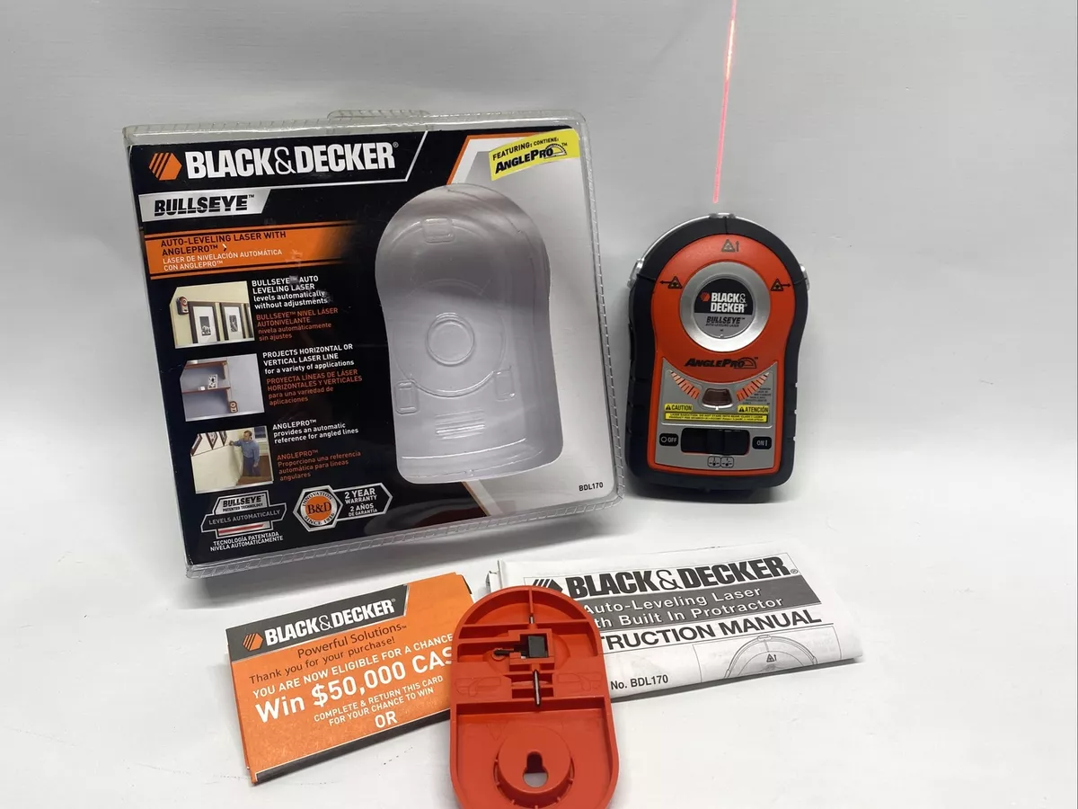 Black+Decker BullsEye BDL170 Self/Auto-Leveling Laser Level Wall Mount  Tested