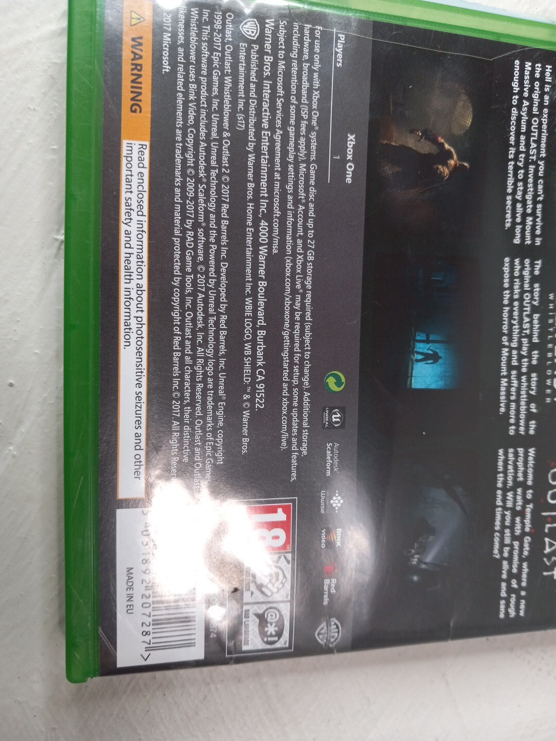 Outlast Trinity [Xbox One] eBay