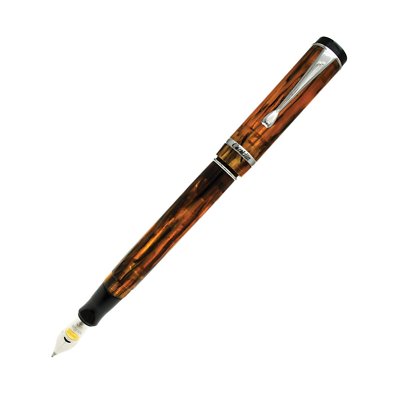 Conklin Duragraph Fountain Pen Amber Stub Point CK71343 New
