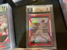 2009 Topps Finest Hideki Matsui 25/25 Yankees Red Refractor 55 BGS 9 POP 1 JAPAN