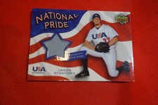 Jason Stanford USA Baseball 2004 Upper Deck National Pride Game Worn Jersey Card