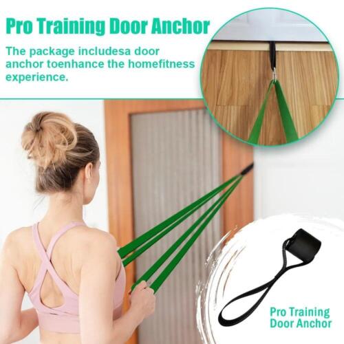 Widerstandsband Set Elastisch Übung Sport Kraft Klimmzughilfe Pilates - Bild 3 von 19